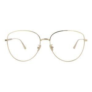 Dior Womens Round/Oval Gold Gold Transparent Fashion Designer Eyewear